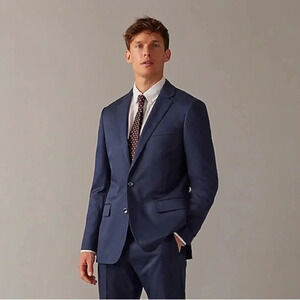 J Crew Ludlow Jacket 100% Wool Navy Size 40L Classic Business Preppy